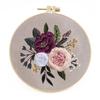 1pc Floral Embroidery DIY Fabric Craft Kit with Tools