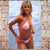 Hisun Tin Sign Pink Bikini Beach Beauty Metal Tin Sign Vintage Iron Painting Wall Art Decor for Man Cave Bar Pub Home Bedroom Retro Plaque Po