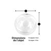 Boules à remplir - 0 - Lot de 3 - Transparent - Diamètre 8 cm - Plastique