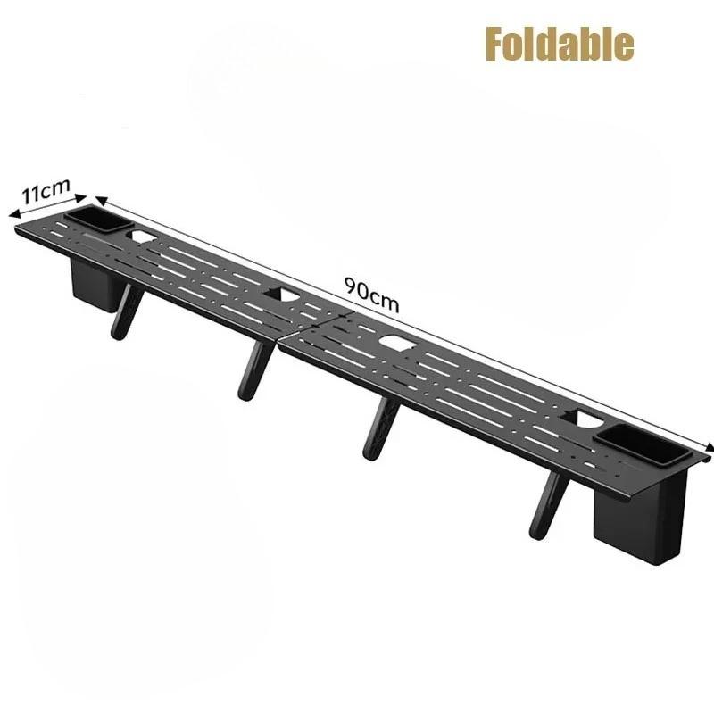 Foldable Computer Monitor Rack TV Set-Top Box Holder Shelf Monitor Screen Bracket Router Remote Stand Storage TV Top Rack Shelf