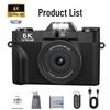 6K Ultra HD Digital Camera 64MP with 3.0 Flip Screen & Wide Angle LED - Mirrorless R10
