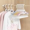 Hangers for Closet, Non-Slip Clothes Hangers, Pink  Grey Adjustable Toddler Hanger for Girl Boy Hangers, Space Saving
