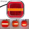 2Pcs 4Inch Led Tail Light Left Right Rear Brake Lamp Licesen Plate Taillight 12V 24V Turn Signal For Trailervan Bus 4X4 Pickup