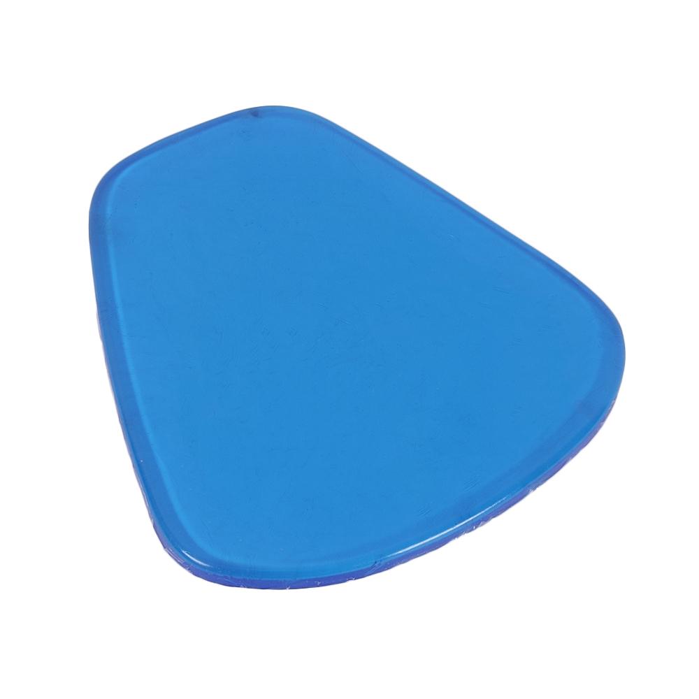 Motorcycle Accessories Gel Seat Cushion Flexible 27*25.5*1CM Soft Comfortable Shock Absorption Blue Slim Body Shape Adhesive