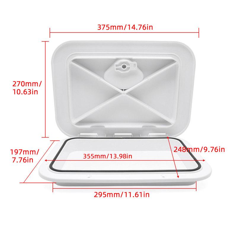 375MM Boat Accessories ABS Deck Access Hatch Cover For Marine Boat yacht RV Watertight Anti-UV Non-Skid Inspection