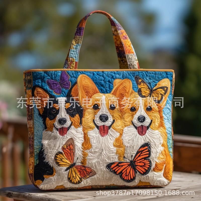 3D Printed Tote Bag Crossbody Women 600D Oxford Fabric Fashion Handbag