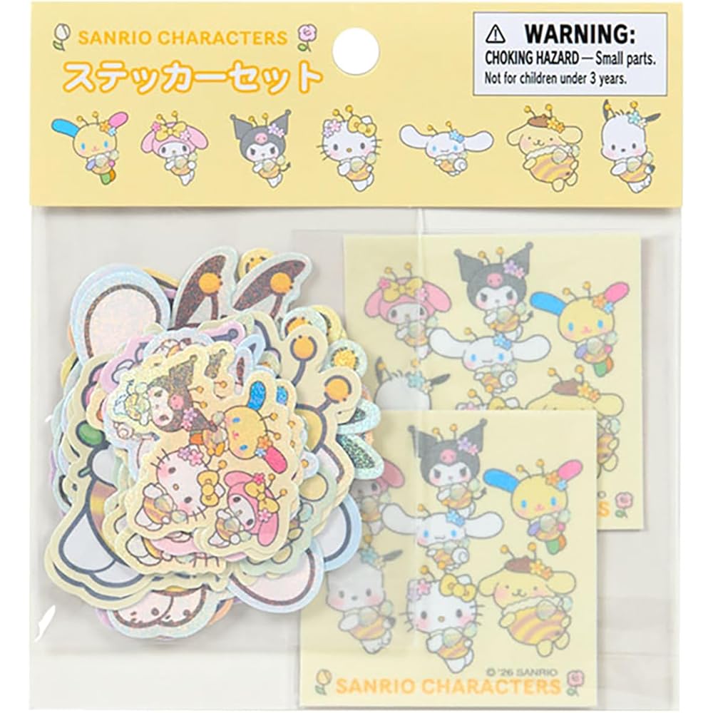 Sanrio Sticker Set Flower Loving Bee Sanrio Characters 793582