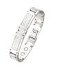Sabona London 348 Gray Carbon Fiber Stainless Steel Magnet Bracelet