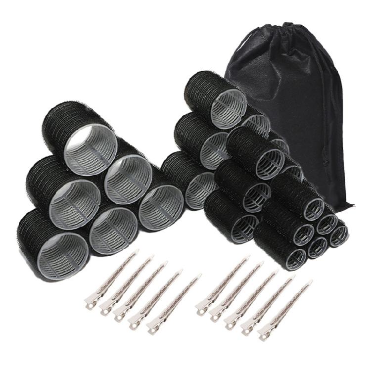 6 Stück Haarroller-Sets Lockenwickler-Set mit großem Haarclip Haarstyling-Zubehör für mühelos hitzelose Lockenfrisur