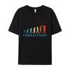 Fisherlution Fisherman Evolution Nymphing Fly Fishing Hip Hop Normal Tshirts Tops & Tees For Male Top T-Shirts Simple Style