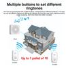 USB Wireless Doorbell Smart Welcome Door Bell 3 Levels Adjustable Volume 38 Melodies Home Emergency Patient Bed Call Doorbell