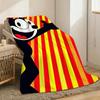 F-Felixs The Cat Throw Lightweight 240G Flannel Blanket Soft Skin-Friendly For Summer Cooling