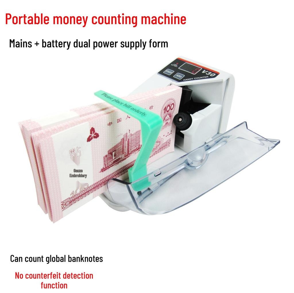 Hengli V30 Portable Multi-Currency Money Counter with Free Shipping