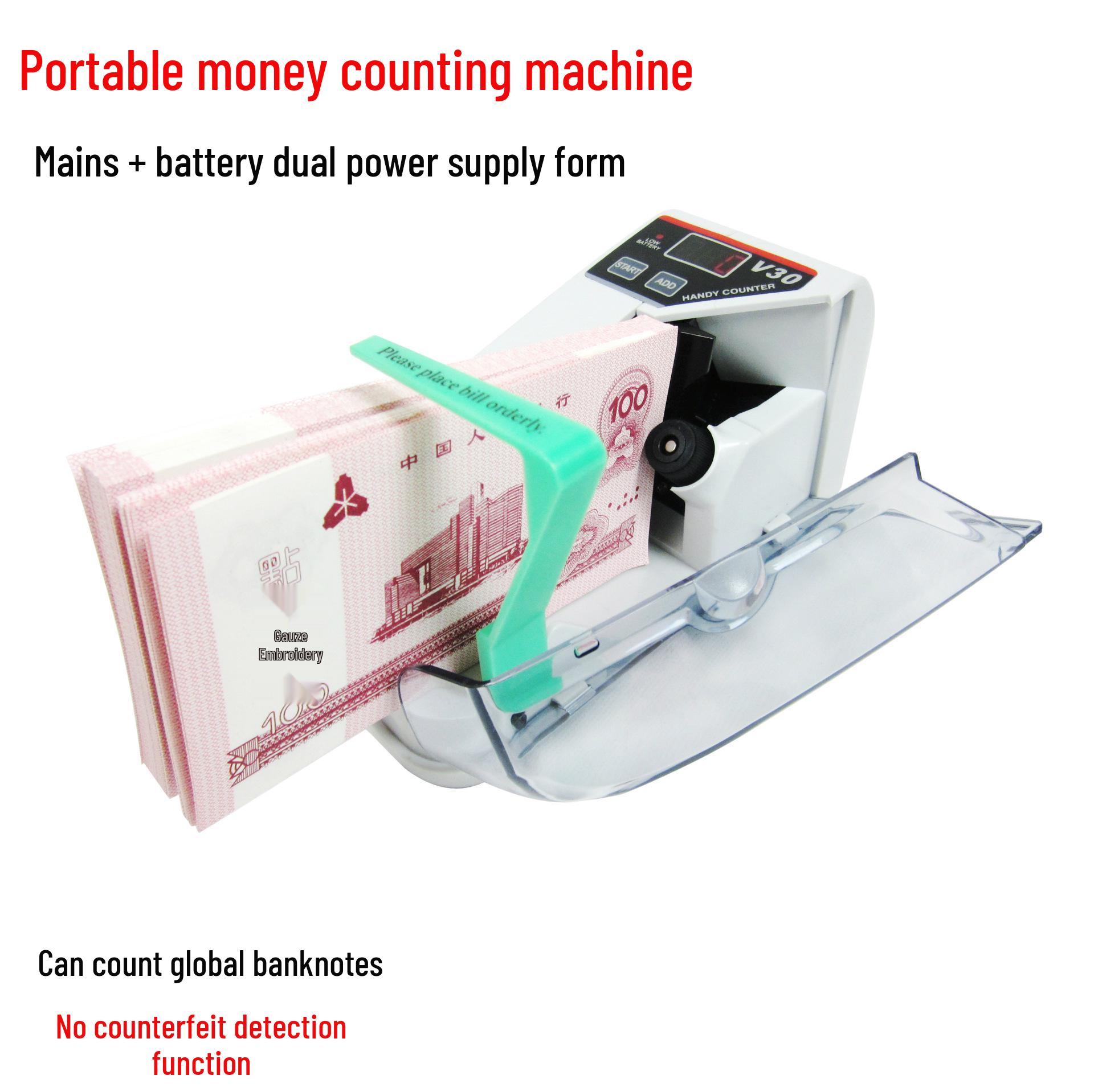 

Портативный мультивалютный счетчик денег Hengli V30 с бесплатной доставкой EU Plug