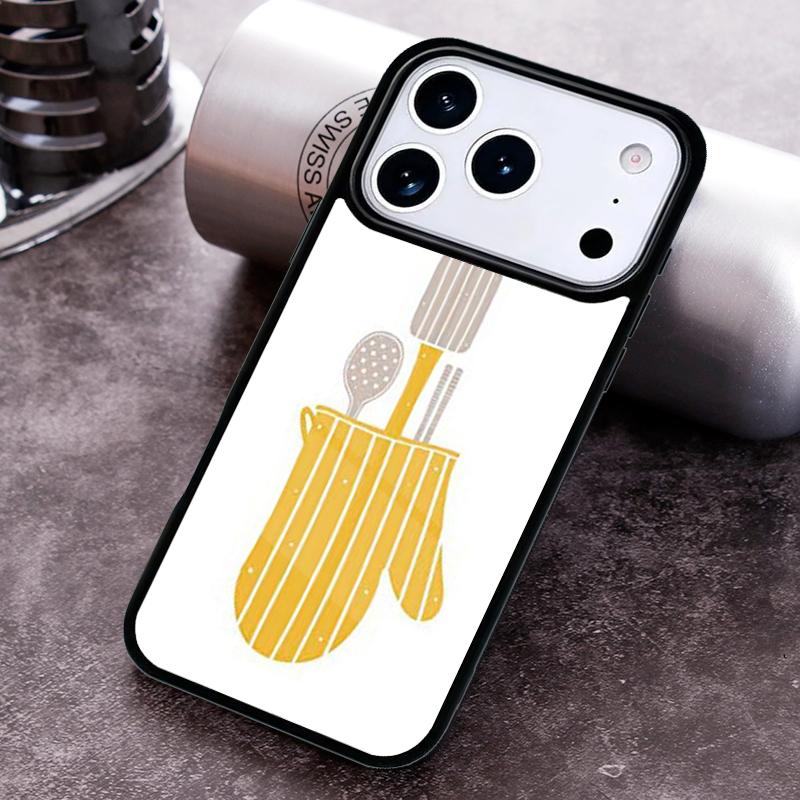 Love Baking Chef Knife Phone Case for iPhone 17 16 15 Pro Max Air 14 13 12 11 Plus Shockproof Capa Cover