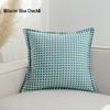 Nordic Retro Houndstooth Linen Pillowcase for Living Room Sofa