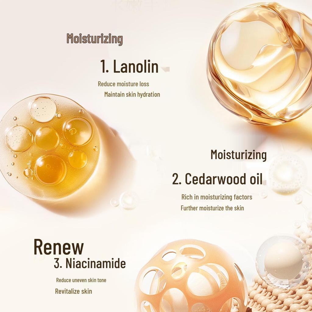 Han Ji Lanolin Hand & Foot Cream 80g - Anti-Crack Moisturizing for Autumn & Winter