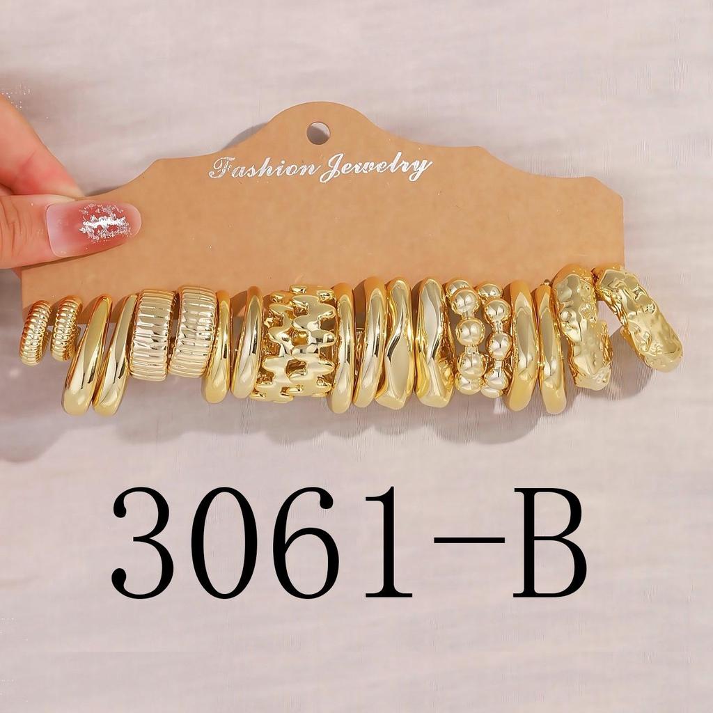 1-40 Paar C-förmige UV-vergoldete Harz-Steckohrringe Set - Europäischer & Amerikanischer Stil