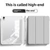 2025 for iPad Case Transparent Acrylic Cover with Pencil Holder for iPad 11 Pro 11 Air 11 Protective Shell