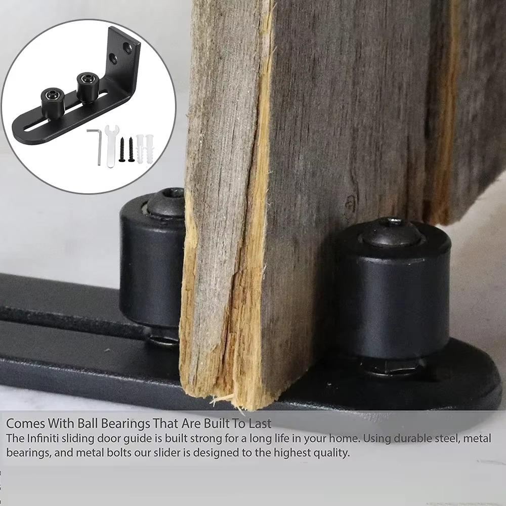 Sliding Door Stay Roller Wall Mount Doors Stopper Heavy Duty Barn Door Floor Guide  Door Bottom