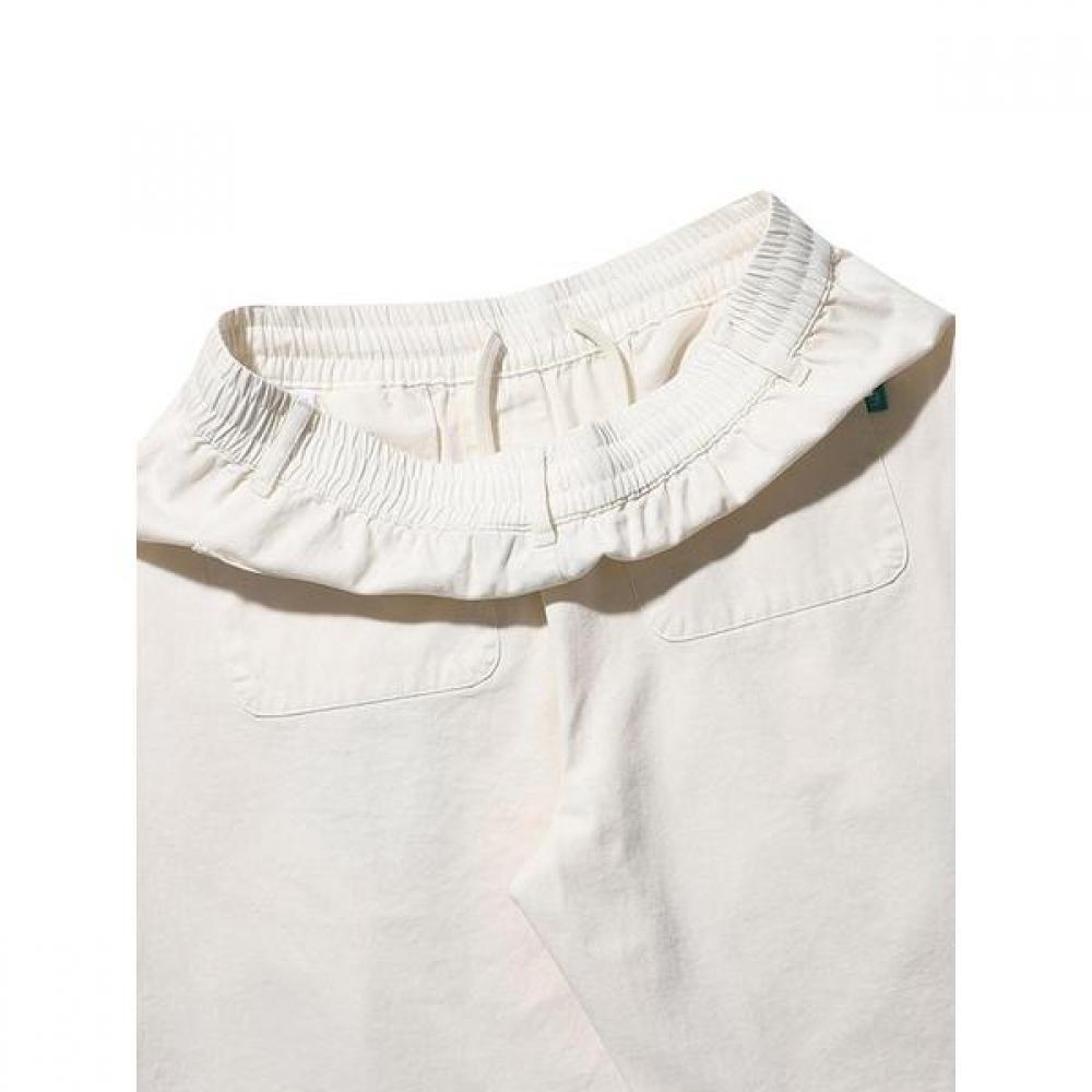 Bbc Earth Cotton Basic 5  Half Pants  Ivory  23ss