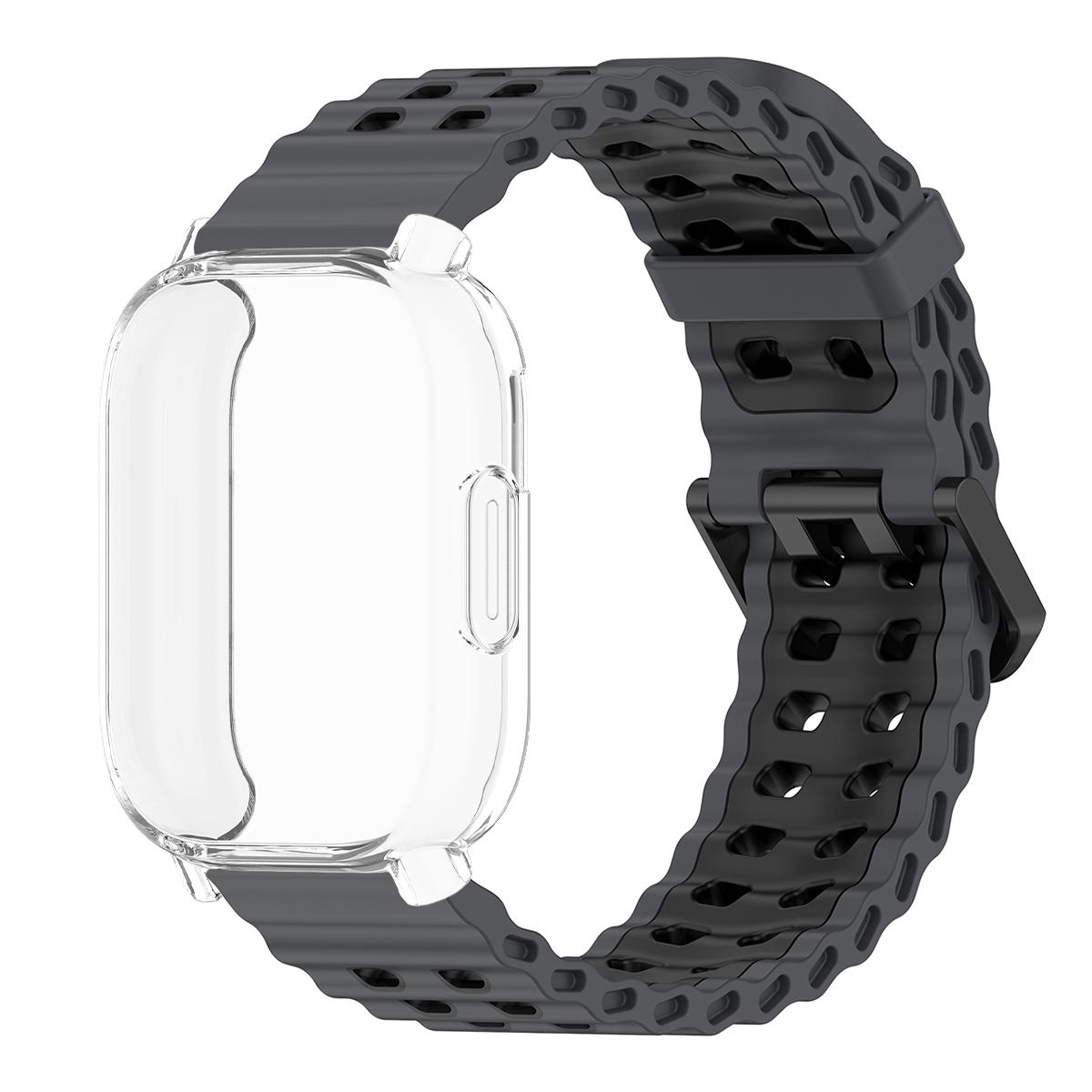 

two color Marine strap+TPU case for redmi watch 5 active/Lite Ocean band full cover case for redmi watch 5 lite sport bracelet for redmi 5 lite