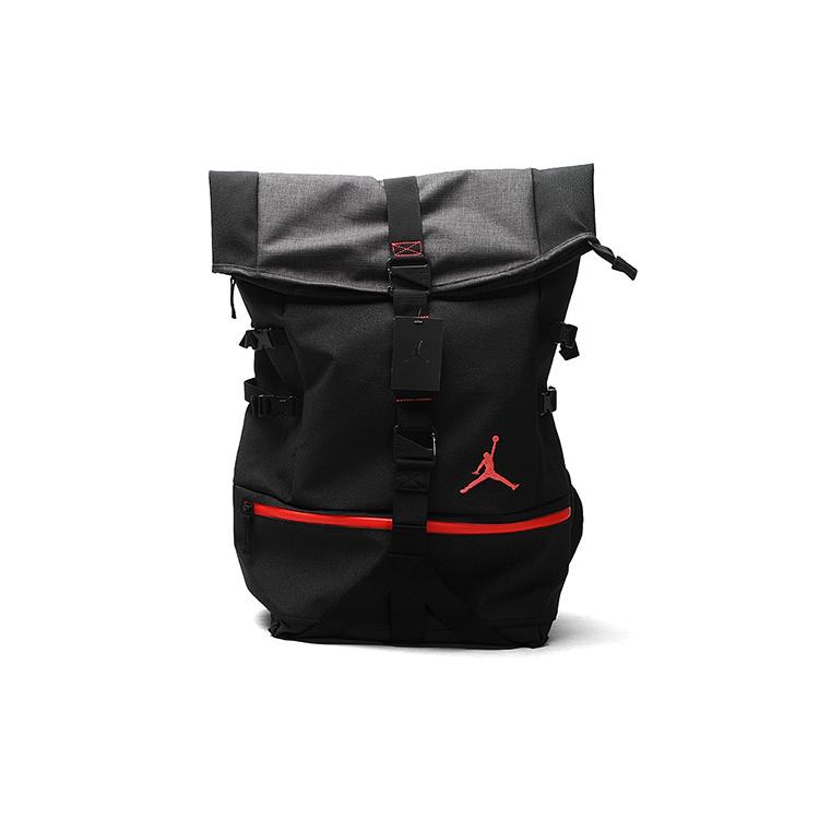 New Jordan Polyester Backpack Regular Unisex Black Red 606361-010