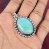 Amazonite Pendant, 925 Solid Sterling Silver Pendant Handmade Gemstone Jewelry, Gifts For Wife Brand New Pendant