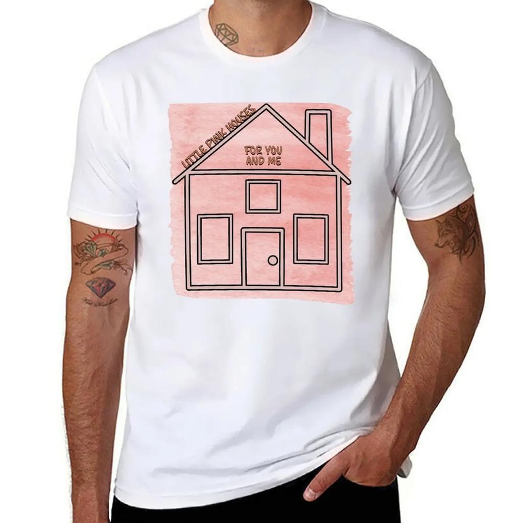 Pink Houses T-Shirt cotton man t-shirts blanks funny gifts cheap stuff t shirt for men