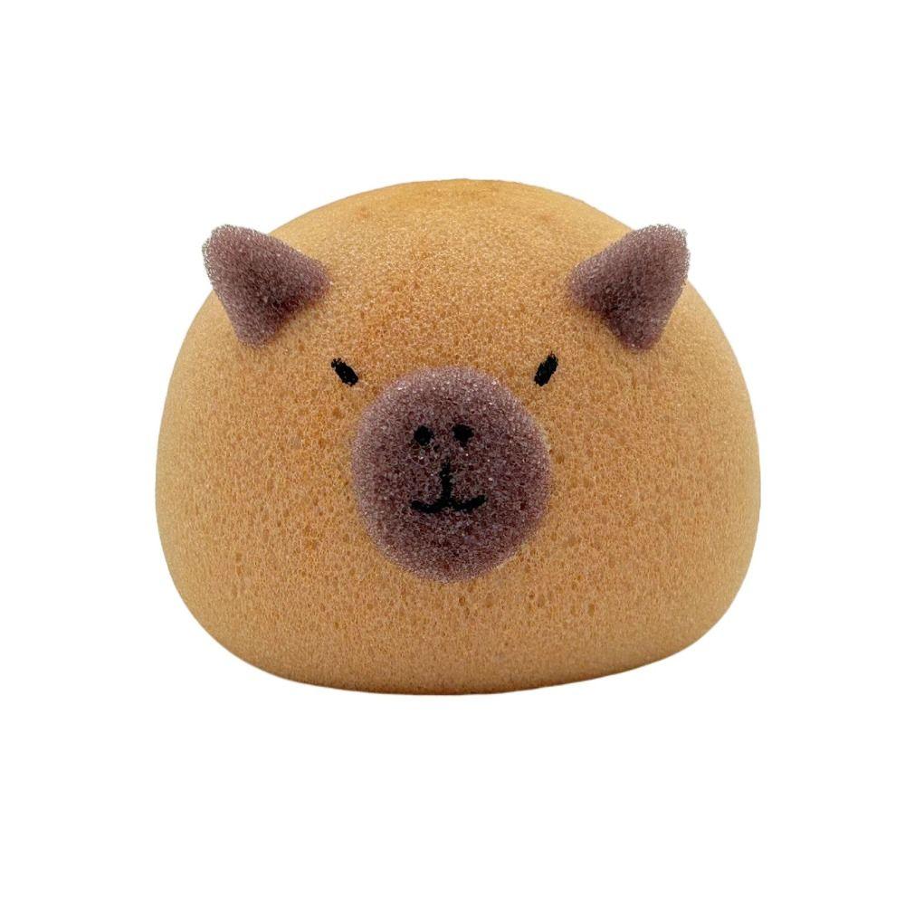 Cute Capybara Bath Balls Cartoon Bath Sponge Handhold Bath Scrubber  Exfoliating