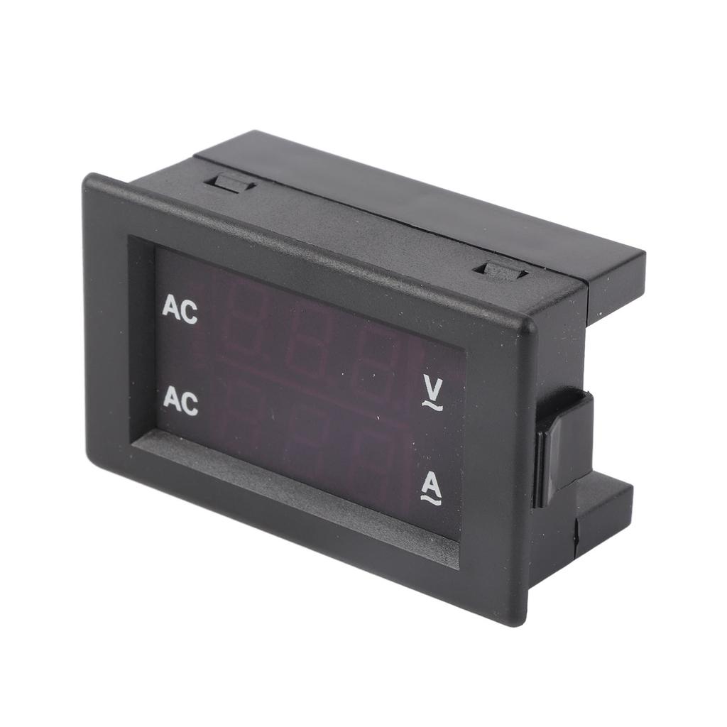 LED Digital Display AC 100.300V Voltmeter 0-100A   Meter(Red Red)