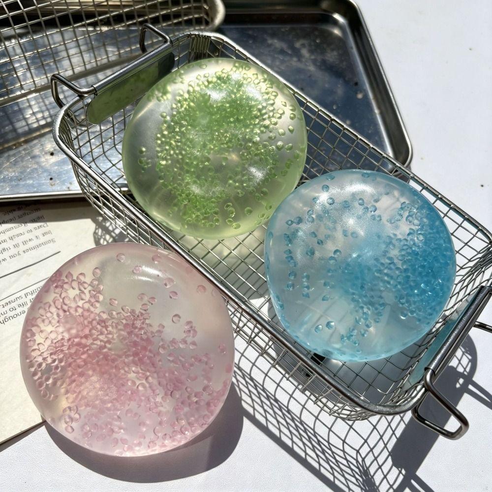 Soft Pearl Transparent Petrolatum Handmade Ball Pinch Toy  Office Stress Relief Tools