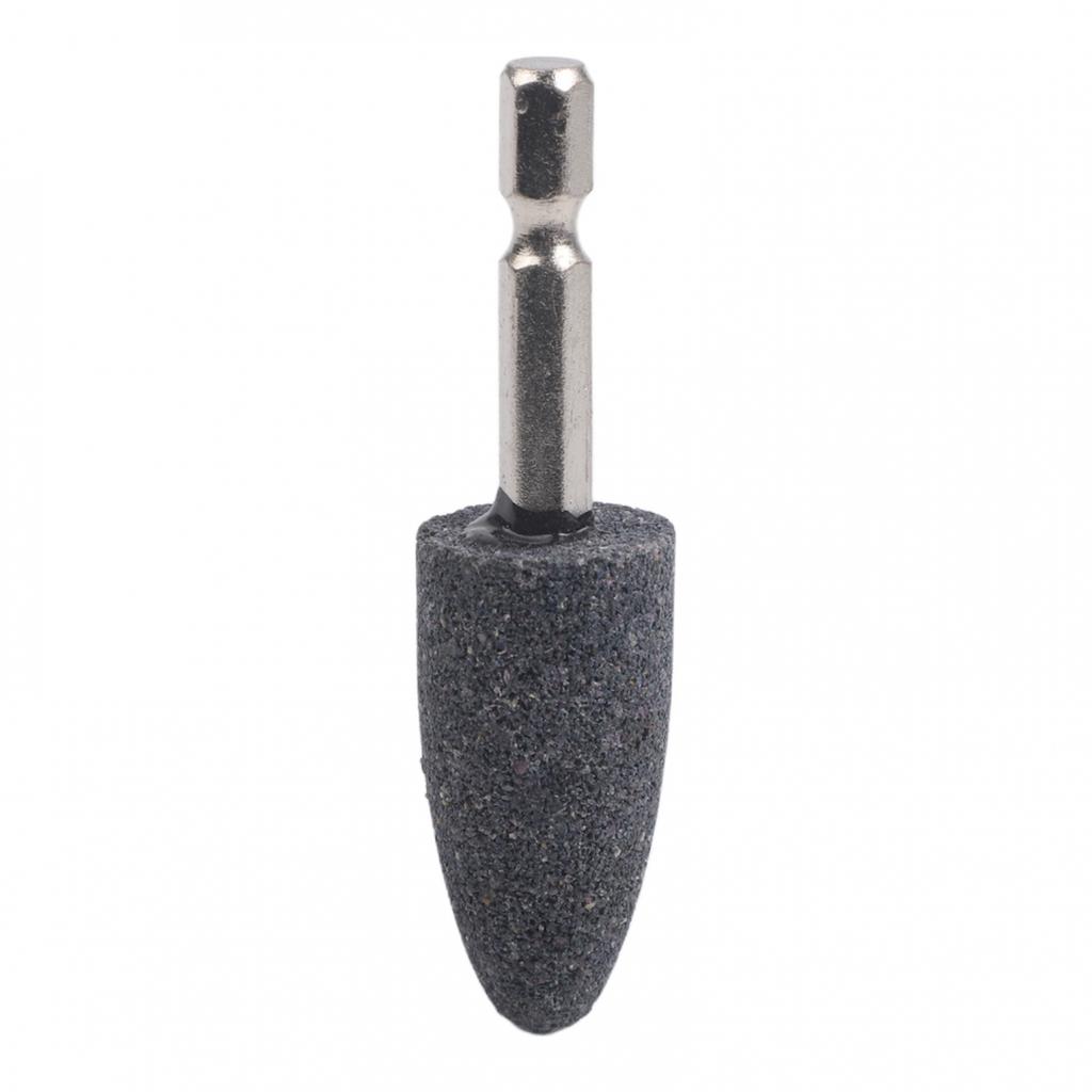 Grinding Head Hexagonal Shank Brown Corundum Abrasive Rotary Accessory
