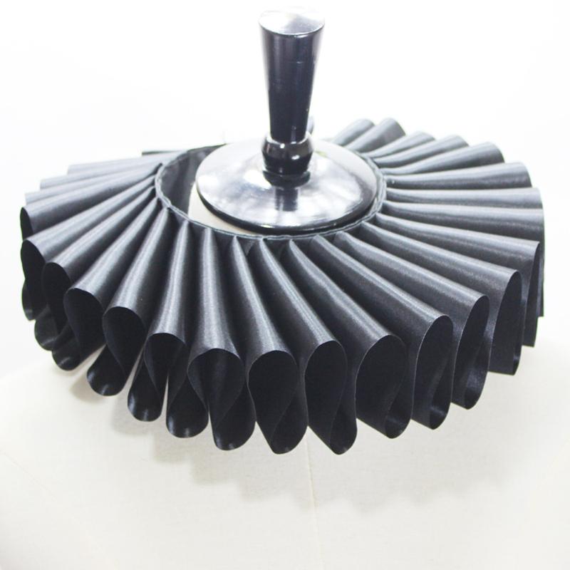 Elizabethan Neck Ruff Tulle Scarf Decorative False Collar Ruffled Removable High Collar Clown Necklace Cosplay Costume Accessory