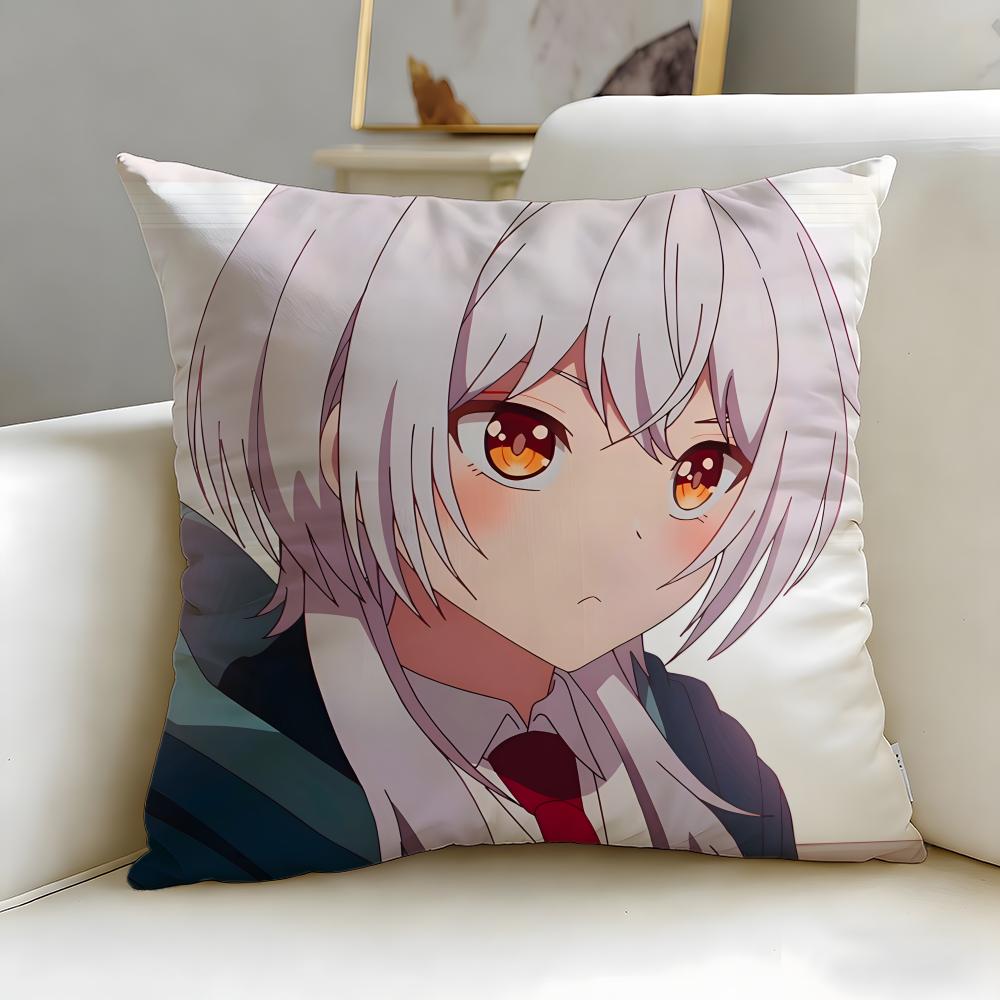 anime Tune In to the Midnight Heart Cushion Cover Soft EasyWash Pillow Case Versatile for Couch Bed Travel and Office