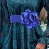 Fashion Flower Wide Waist Seal Belt Ladies Versatile Dress Decorative Dance Show Belt Belt