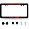 Funny License Plate Frame What‘S Your Favorite Scary Movie License Plate Holder Stainless Steel Auto Parts Blood License Plate Decoration For Men