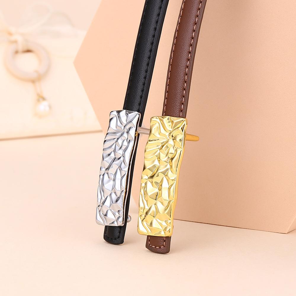 Belt Women'S Leather Belt Dress Fine Belt Women'S Premium Business