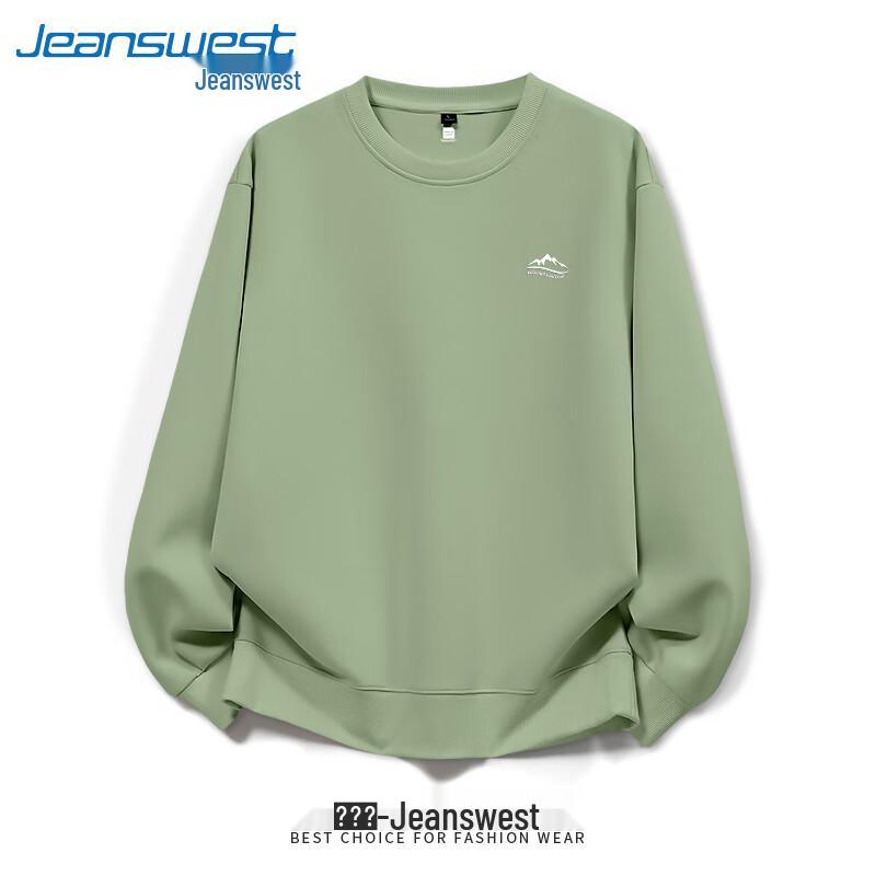 Jeanswest Herren 2025 Herbst Schwergewicht Baumwolle Locker Geschnitten Rundhals Sweatshirt