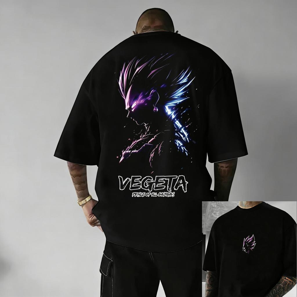 Dragon Ball Z Εκτύπωση Κοντομάνικο Βαμβακερό T-Shirt Son Goku Vegeta Unisex Γυναικεία Ρούχα Harajuku Yk Tee Vintage Casual T-Shirt Μπλούζες