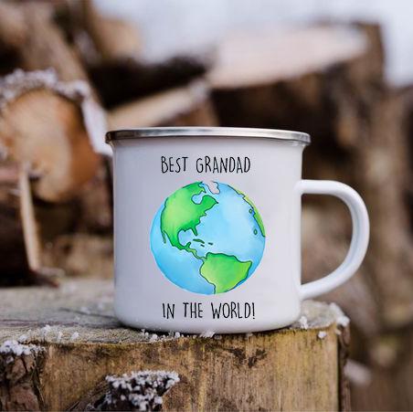 Promoted To Grandpa Mug Grandfather Coffee Mugs For Pregnancy Announcement New Baby Family Enamel Cup Surprise Gift For Grandad