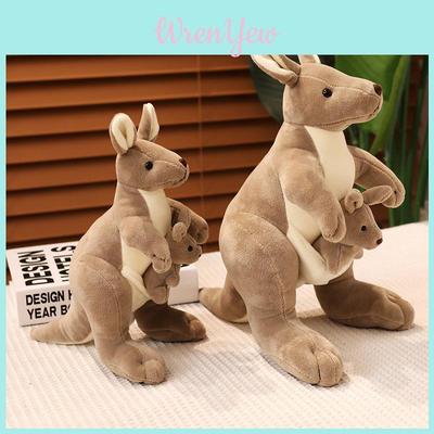 Adorable Kangaroo Plush Toy Soft Stuffed Animal Perfect Children Gift 27cm 35cm 60cm