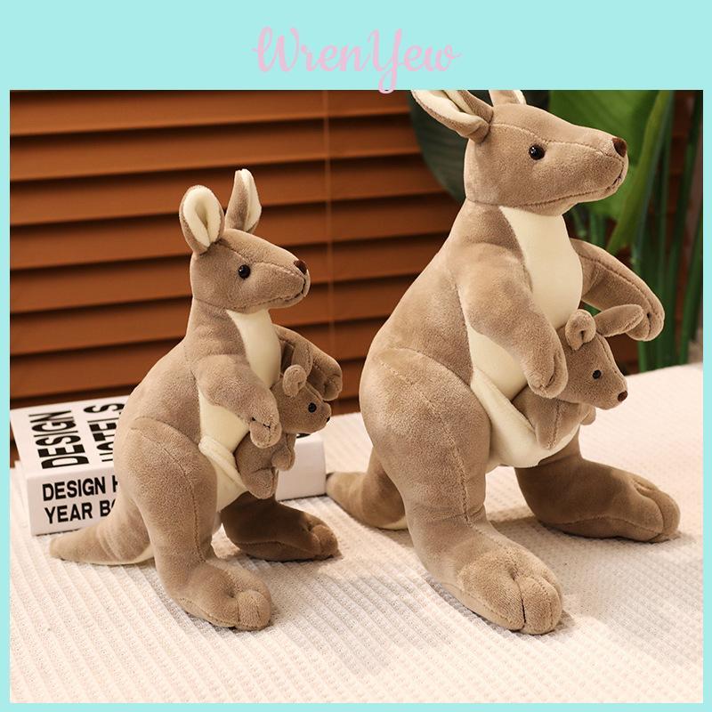 Adorable Kangaroo Plush Toy Soft Stuffed Animal Perfect Children Gift 27cm 35cm 60cm