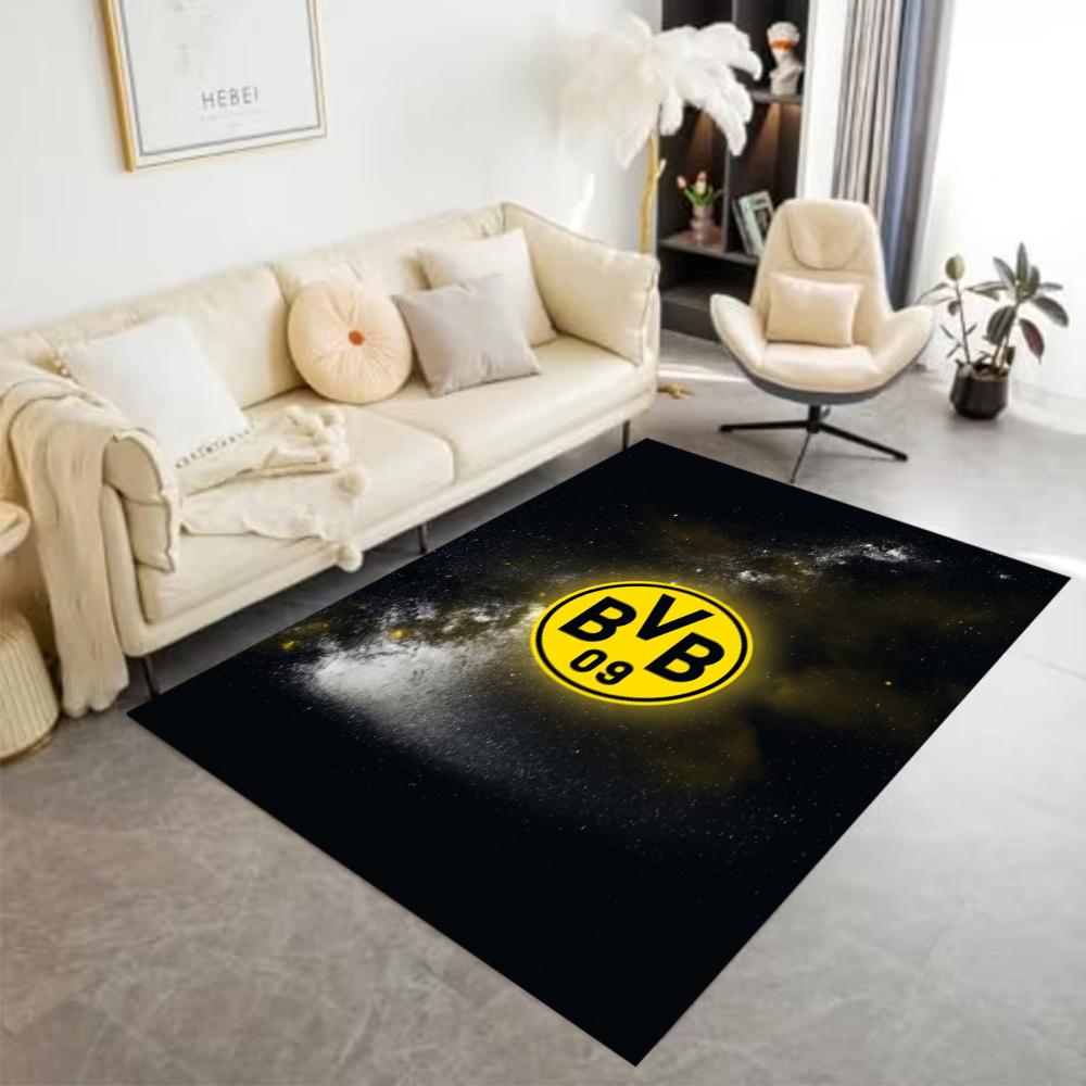 Bvb Dortmund Football Emblem Floor Mat Suitable For Dormitory Entryway Playrooms Game Room Antislip Carpet Office Home Decor Spiritual Gift