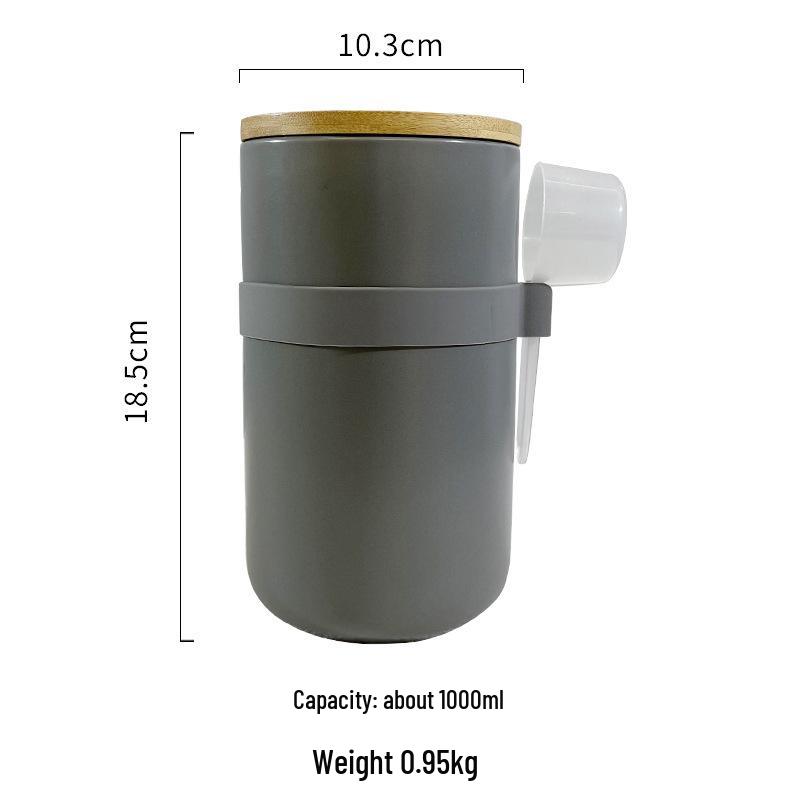 Nordic Ceramic Grain and Cereal Kitchen Storage Jar