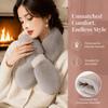 Pearl Decoration Neck Scarf Solid Color Neck Warmer High Quality Shawl  Winter