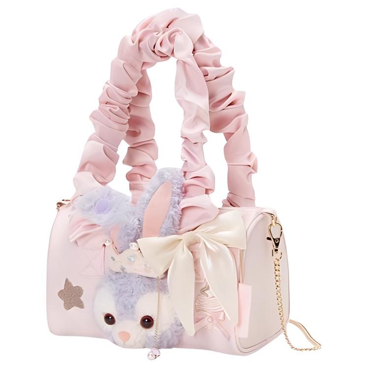 New Disney Polyester Portable Crossbody Bag, Shoulder Bag Regular Unisex Pink 400060452250