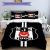 3-teiliges BJK Design Bettwäsche-Set - HD-bedruckte Bettwäsche mit 1 Bettbezug und 2 Kissenbezügen - Perfekt für die Dekoration zu Hause und im Studentenwohnheim