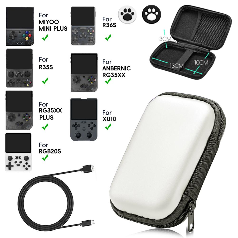 

Портативная сумка для RG35XX Plus Чехол для ANBERNIC RG35XX Чехол-накладка для R36S R35S RGB20S XU10 Чехол для переноски для Miyoo mini Plus серебряный