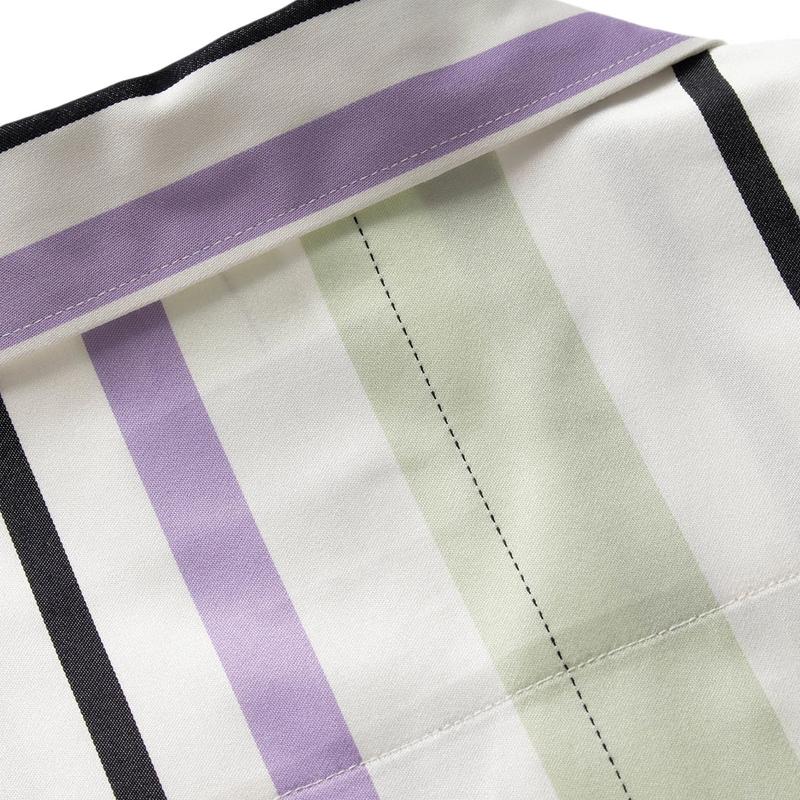 Li-Ning Striped Cotton Loose Casual Short Sleeve Shirt Men Shirts White ASHS381-1